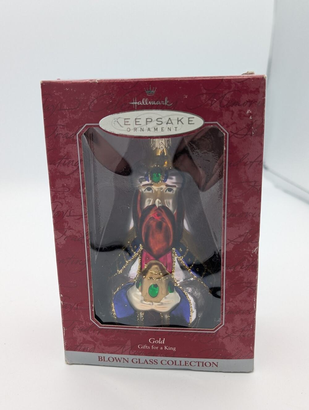 HALLMARK KEEPSAKE GOLD GIFTS FOR A KING CHRISTMAS ORNAMENTS 1998 (QBG6836) MIB